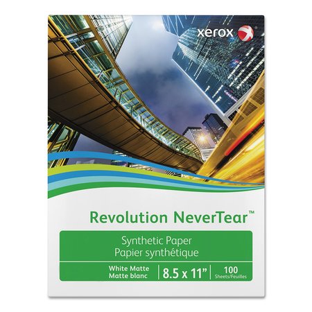 XEROX Revolution NeverTear, 8 mil, 8.5 x 11, Smooth White, PK500 3R20176